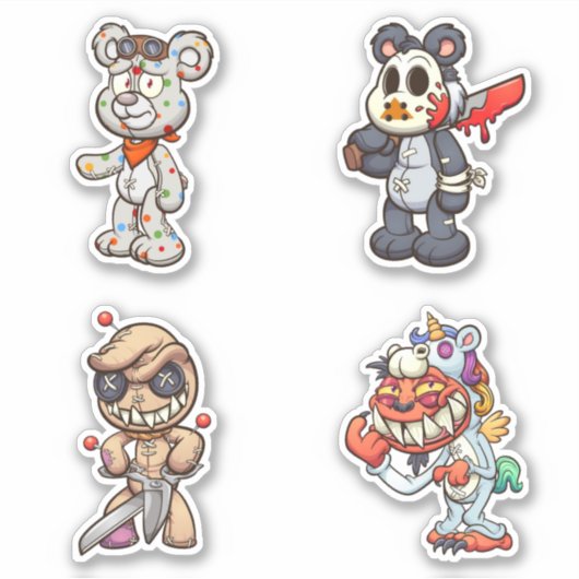 Scare Bear - Horror Aufkleber (Vorderseite)