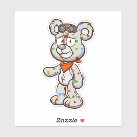 Scare Bear - Scaredy Sticker (Blatt)