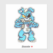 Scare Bear - Zombie Aufkleber (Blatt)