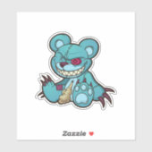 Scare Bear - Zombie Aufkleber (Blatt)