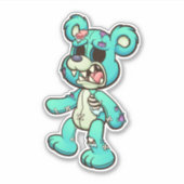Scare Bear - Zombie Aufkleber (Vorderseite)