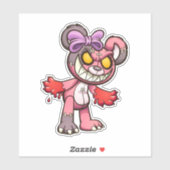 Scare Bear - Zombie-Aufkleber Aufkleber (Blatt)