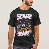 Scare Bears Spooky Funny Halloween Design T-Shirt (Vorderseite)