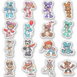 Scare Bears - Zombie-Horror Aufkleber