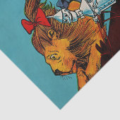 "Scarecrow and Cofeis Lion" von John R Neill Seidenpapier (Ausschnitt)