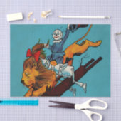 "Scarecrow and Cofeis Lion" von John R Neill Seidenpapier (Handwerk)