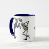 Scarecrow and Tin Man Keramik Tasse (Vorderseite Links)
