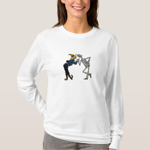 Scarecrow and Tin Man Ladys Hoodie T-Shirt