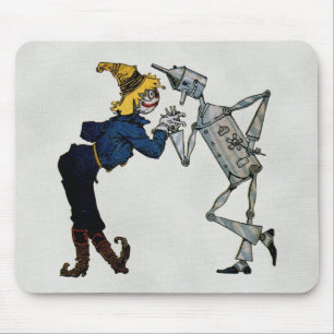 Scarecrow and Tin Man Mousepad