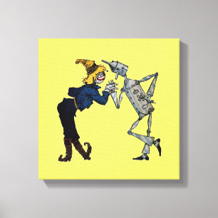 Scarecrow and Tin Man Wrapped Canvas Leinwanddruck
