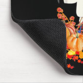 Scarecrow Autumn Hello Fall Pumpkin Thanksgiving H Mousepad (Ecke)