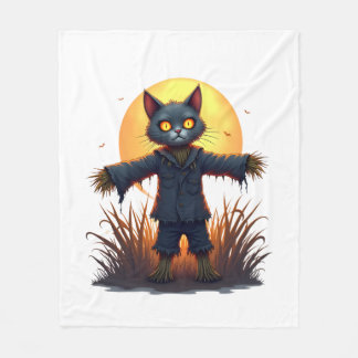 Scarecrow Cat Sentinel Fleecedecke
