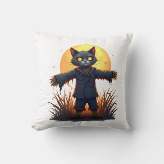 Scarecrow Cat Sentinel Kissen