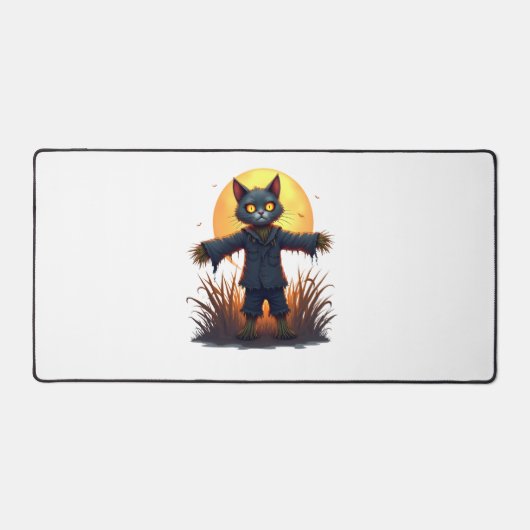 Scarecrow Cat Sentinel Schreibtischunterlage (Vorderseite)