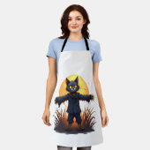 Scarecrow Cat Sentinel Schürze (Getragen)