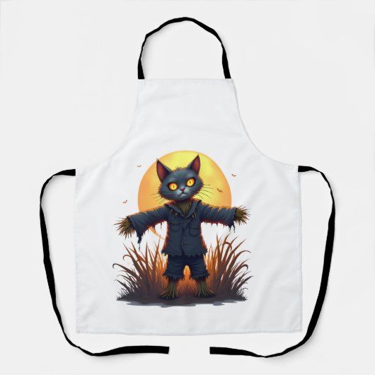 Scarecrow Cat Sentinel Schürze (Vorderseite)