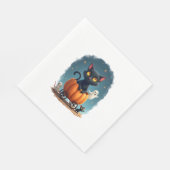 Scarecrow Cat Sentinel Serviette (Ecke)