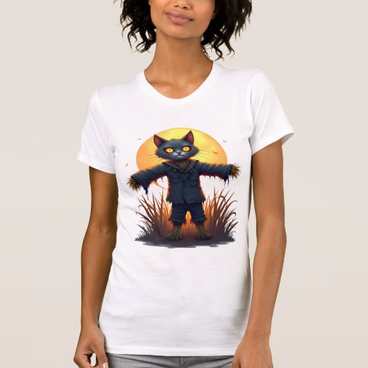 Scarecrow Cat Sentinel T-Shirt (Vorderseite)