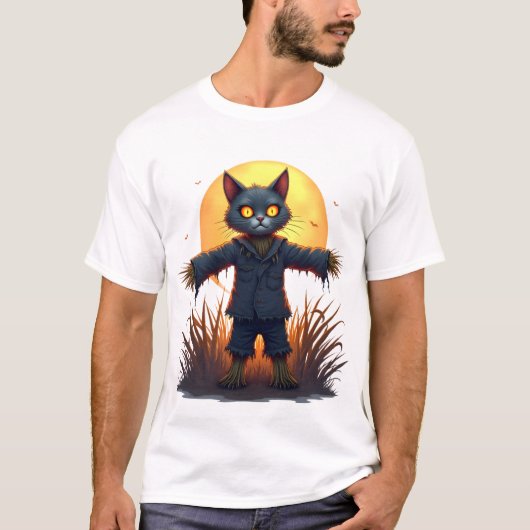 Scarecrow Cat Sentinel T-Shirt (Vorderseite)