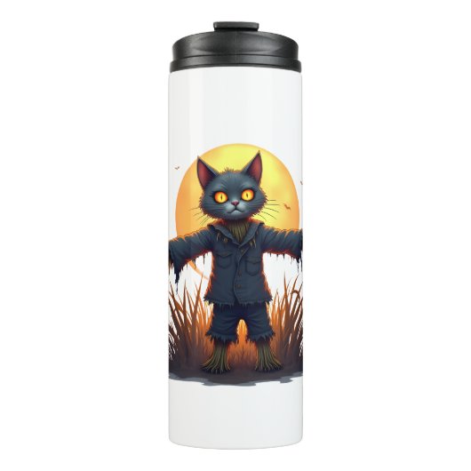 Scarecrow Cat Sentinel Thermosbecher (Vorderseite)