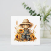 Scarecrow Einladung (Stehend Vorderseite)