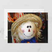 Scarecrow Face Postkarte (Vorne/Hinten)