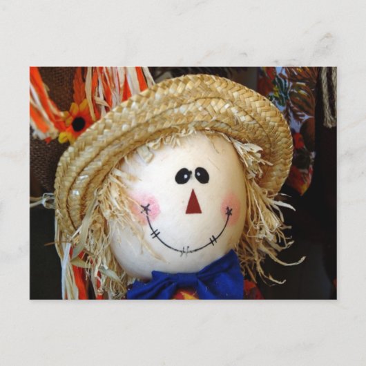 Scarecrow Face Postkarte (Vorderseite)