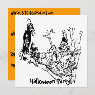 Scarecrow getied in Tree Einladung