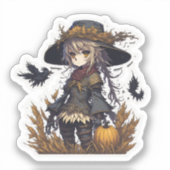 Scarecrow Halloween Aufkleber (Vorderseite)