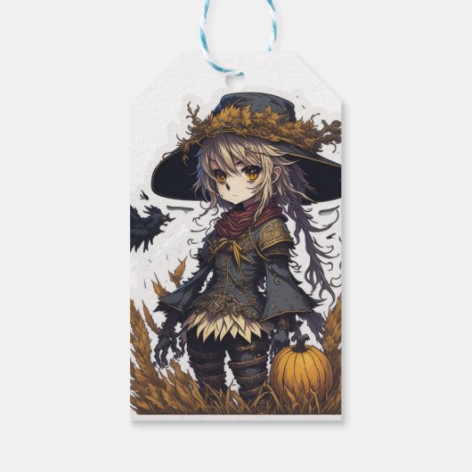Scarecrow Halloween Geschenkanhänger (Rückseite)