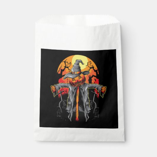 Scarecrow Halloween Pumpkin Fvor Bag Geschenktütchen (Vorderseite)