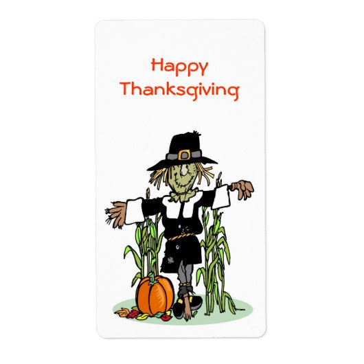 Scarecrow Happy Thanksgiving Vertikalsticker (Vorne)