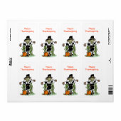 Scarecrow Happy Thanksgiving Vertikalsticker (Vorne)