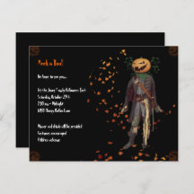 Scarecrow Jack Halloween-Party Einladung