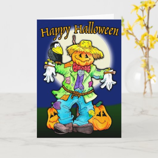 Scarecrow Karte (Gelbe Blume)