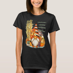 Scarecrow Kisses Harvest wünscht Gnome Pumpkin Tha T-Shirt