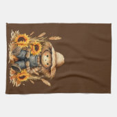 Scarecrow.mit Sonnenblumen Geschirrtuch (Horizontal)