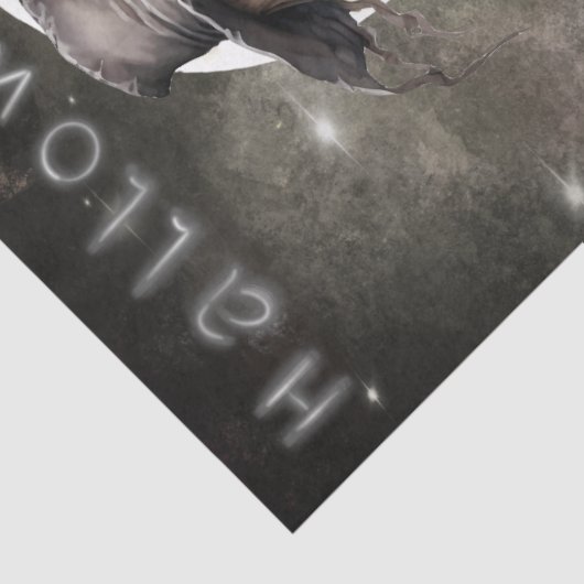 Scarecrow Moon Totes Halloween Seidenpapier (Detail)