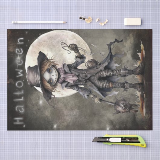 Scarecrow Moon Totes Halloween Seidenpapier (Handwerk)