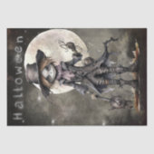 Scarecrow Moon Totes Halloween Seidenpapier (Vorderseite)