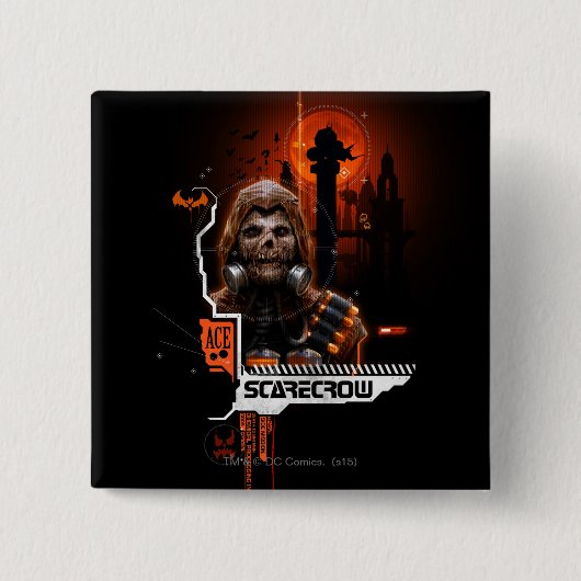 Scarecrow Orange Grafik Button (Vorderseite)