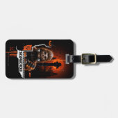 Scarecrow Orange Grafik Gepäckanhänger (Vorderseite horizontal)