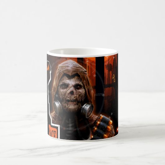 Scarecrow Orange Grafik Kaffeetasse (Mittel)