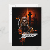 Scarecrow Orange Grafik Postkarte (Vorne/Hinten)