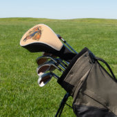 Scarecrow Pumpkin Halloween Rustic Vibes Art Golf Headcover (In SItu)