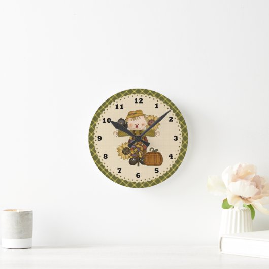 Scarecrow Runde Wanduhr (Zuhause)