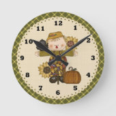 Scarecrow Runde Wanduhr (Vorderseite)