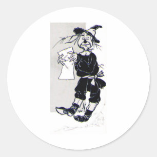 Scarecrow Runder Aufkleber