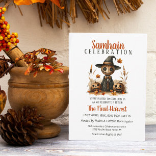 Scarecrow Samhain Harvest Halloween-Party Einladung