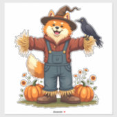 Scarecrow Samoyed Dog Aufkleber (Blatt)